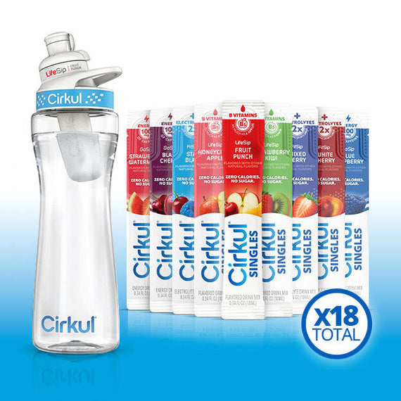 22oz. Plastic Bottle & LifeSip® Fruit Punch G8